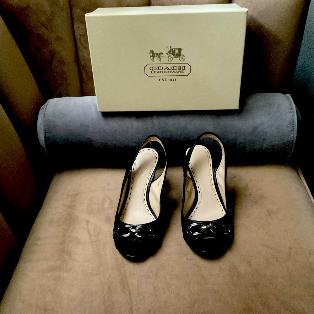 Coach sling back shoes